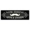 Signmission Now Hiring Apply Inside Barber Shop Banner Concession Stand Food Truck Single Sided B-72-30108 - alternate 1